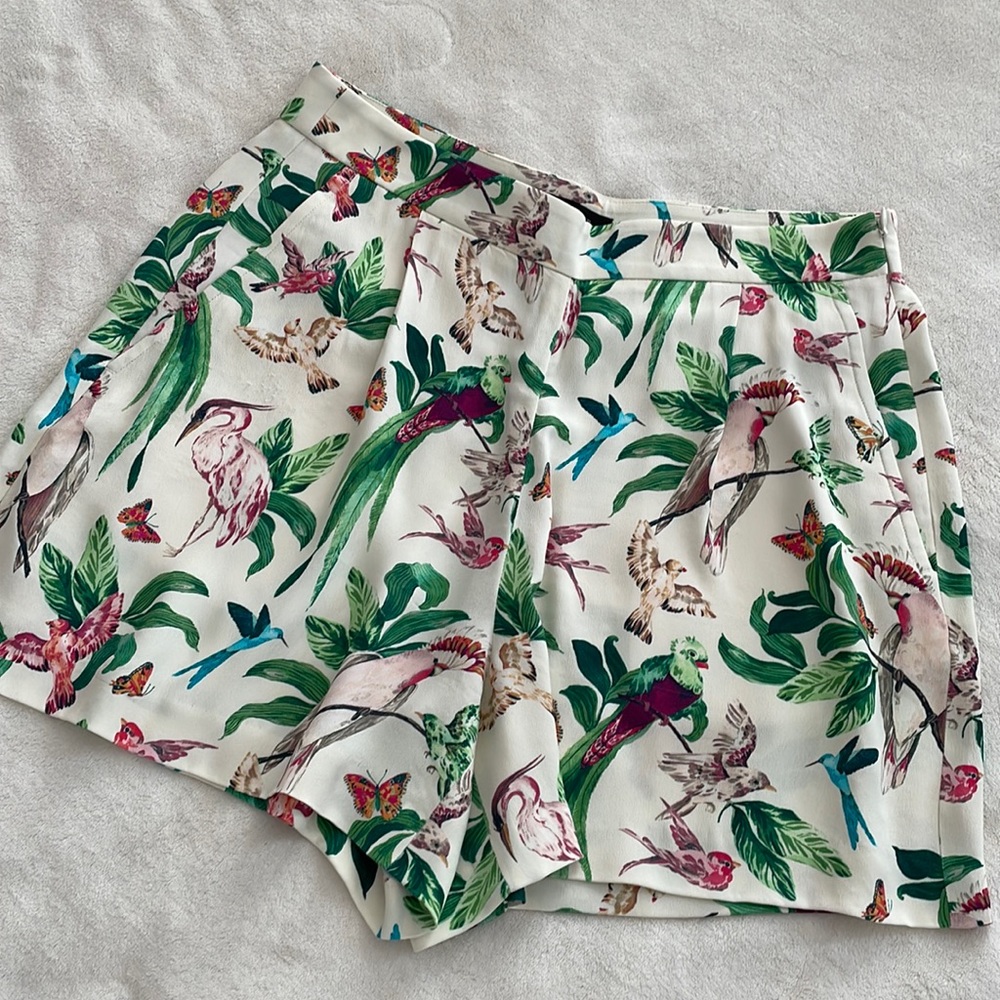 Ann Taylor high waisted resort style pleated front shorts in size 6